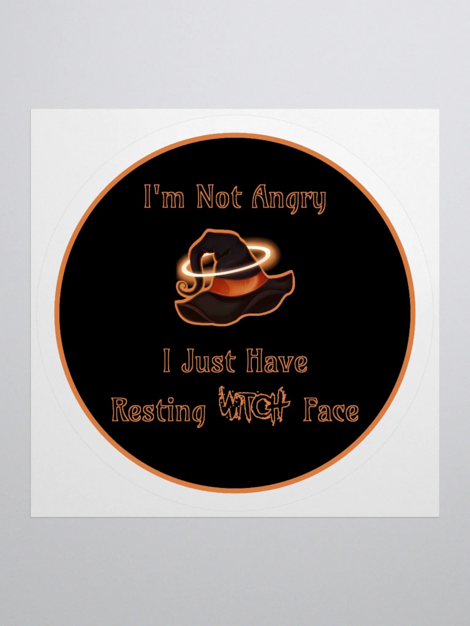 Resting Witch Face Sticker product image (1)