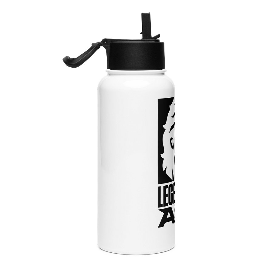 LAF Stainless Steel Water Bottle with Straw Lid (White) product image (4)