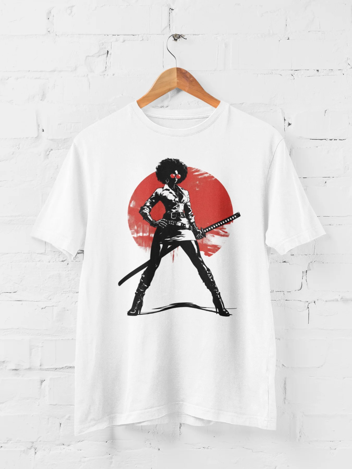Afro Woman Samurai Tee product image (1)