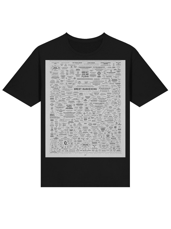 Great Awakening Map Men's Tee (Black)- Front & Back product image (1)