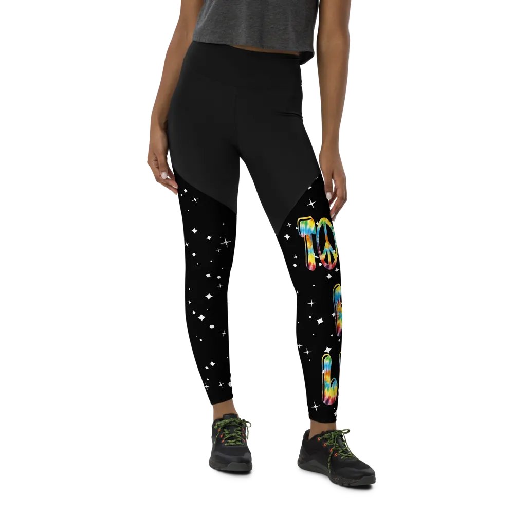 Peace sign sports leggings product image (12)