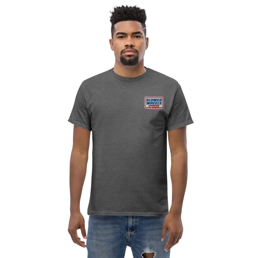 SLOWER WHEELS, HIGHER PRICE UNISEX EMBROIDERED HEAVY TEE product image (7)