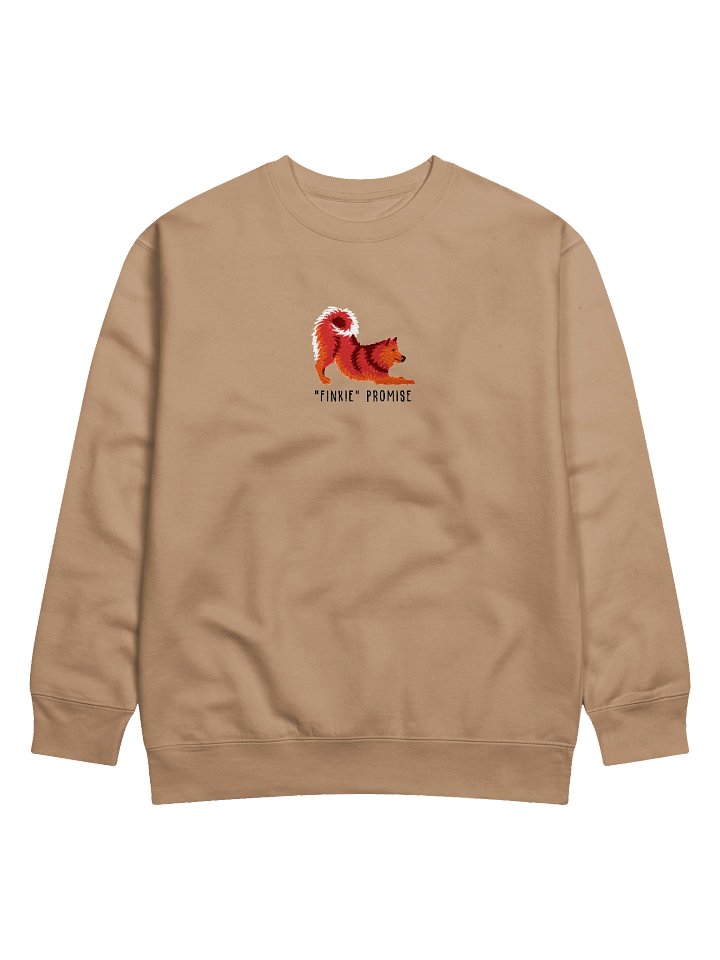 Finkie Promise Sweatshirt (Embroidered) of a Finnish Spitz(Red) product image (6)