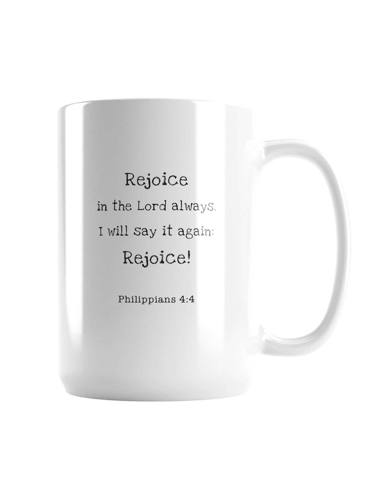 "Rejoice" mug product image (2)