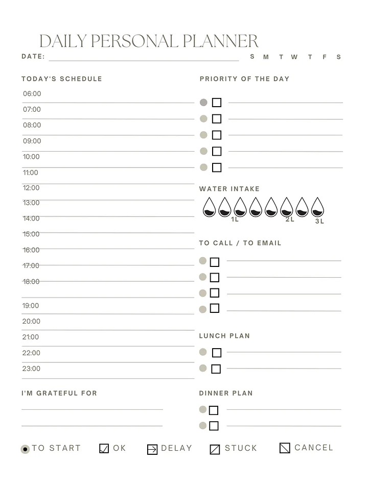 ;My Daily Blueprint: A Personal Guide to Productivity The Everyday Journal: Organize, Reflect, Achie product image (1)