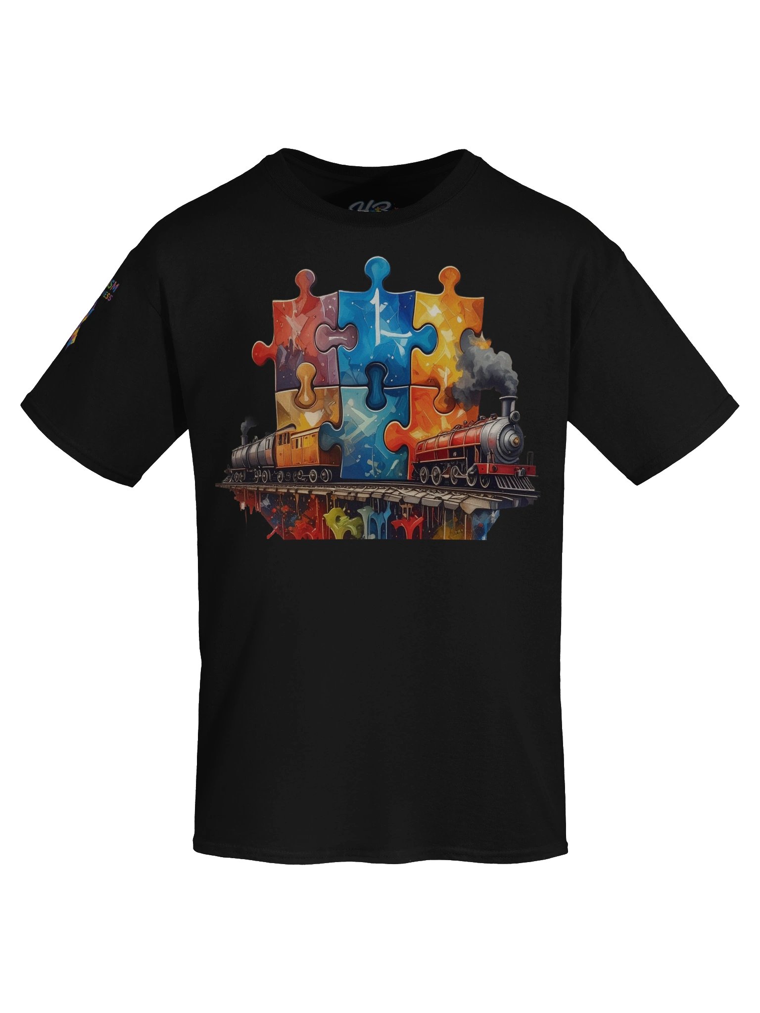 Autism trains tee product image (56)