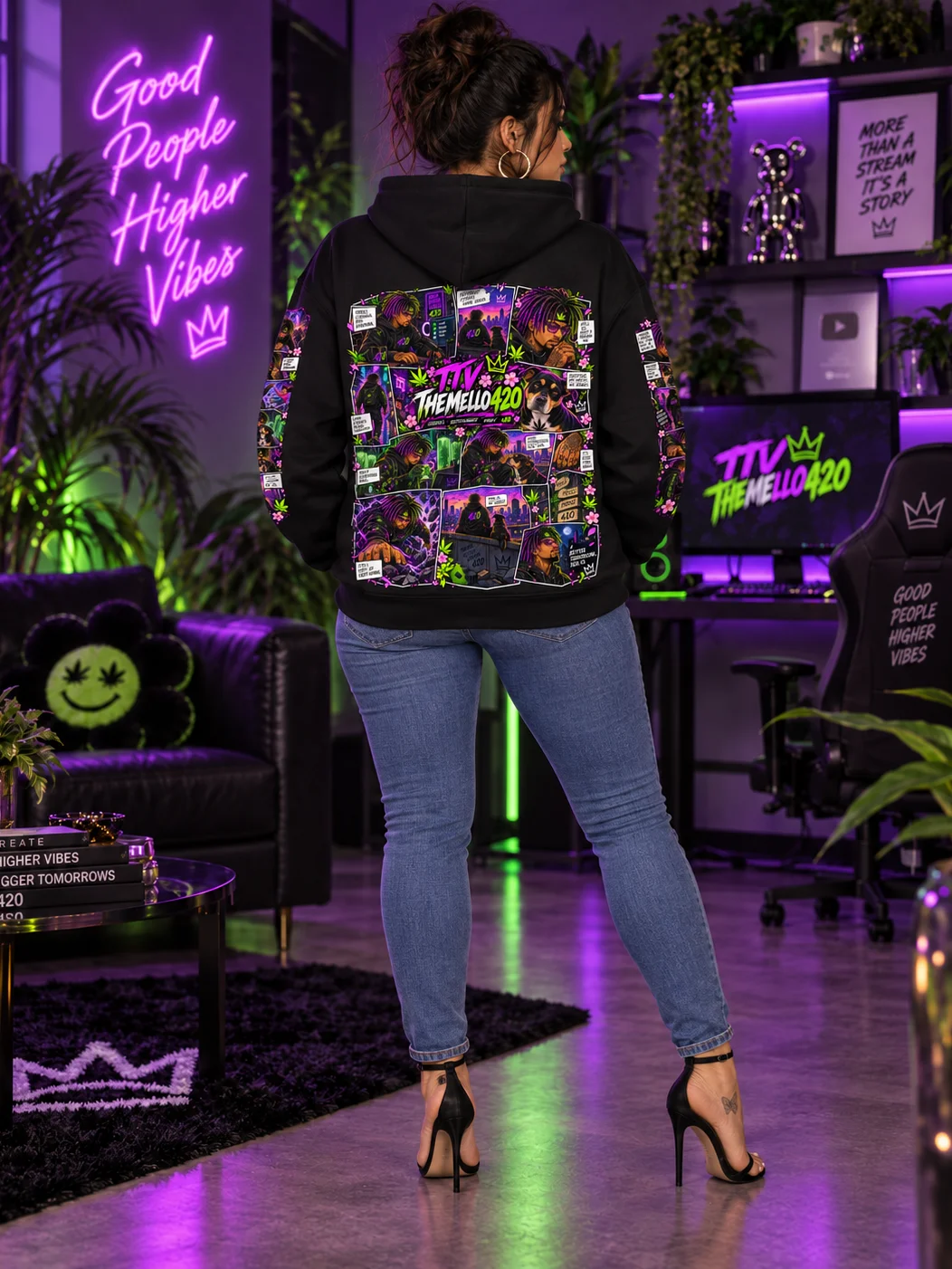 Mello’s World Comic Hoodie. product image (5)