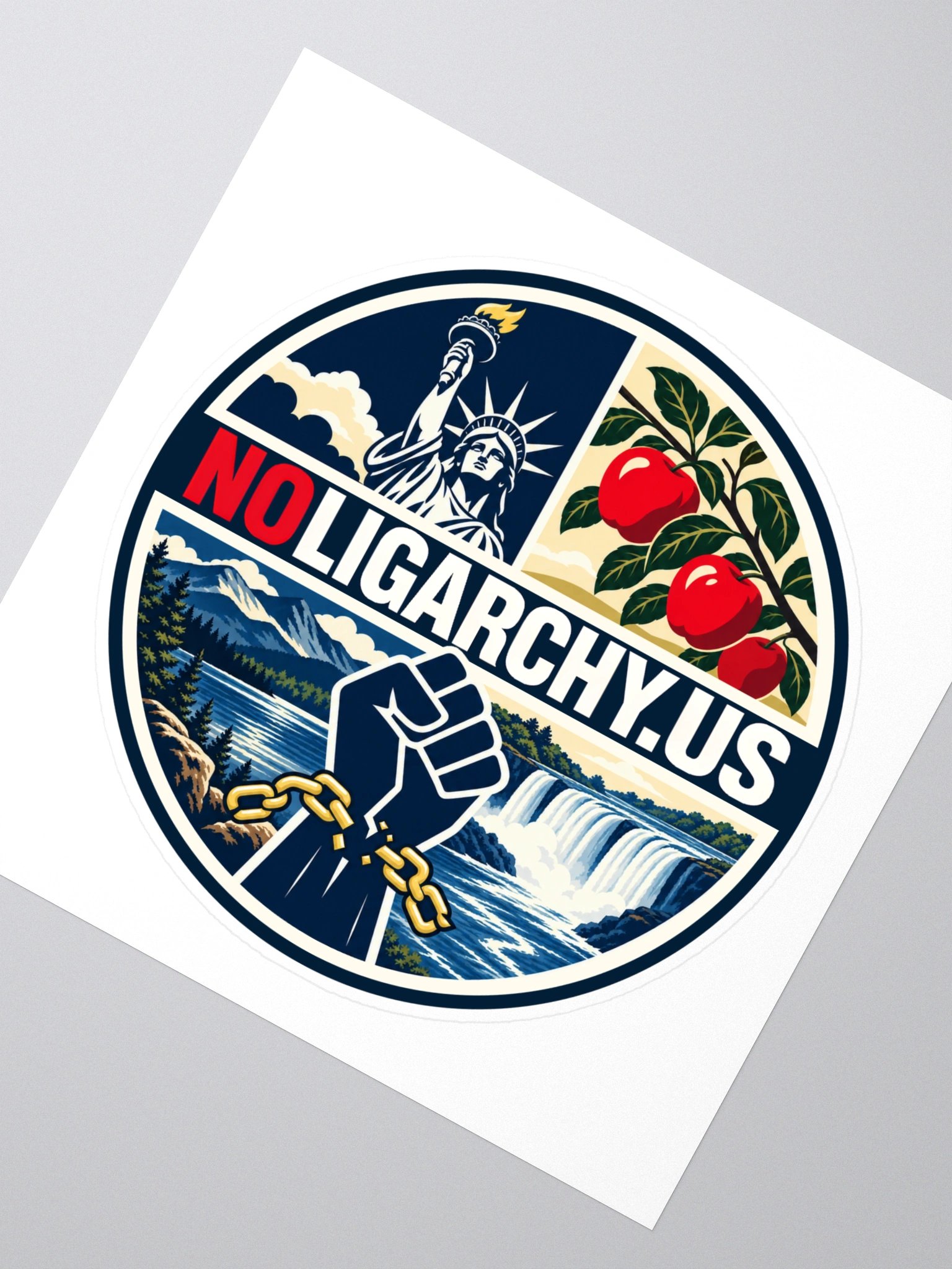New York NOLIGARCHY.US sticker product image (2)