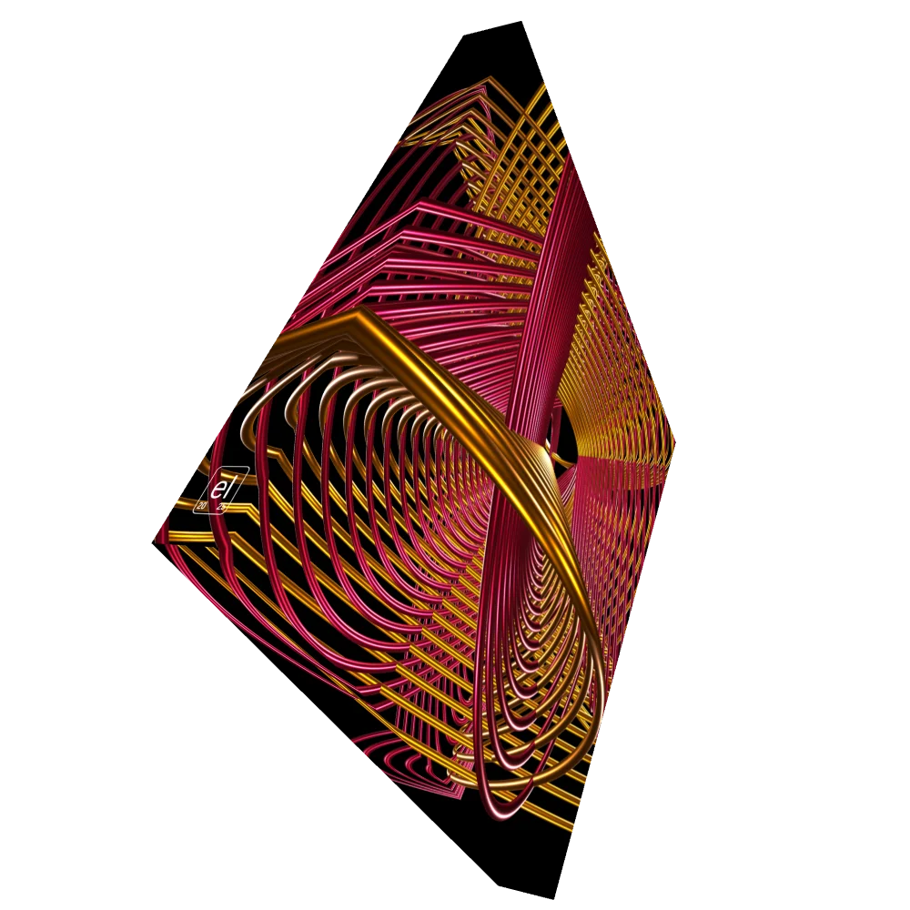 Oscilloscopic Dance #4 - Lissajous Figures Code Art Canvas Print product image (2)
