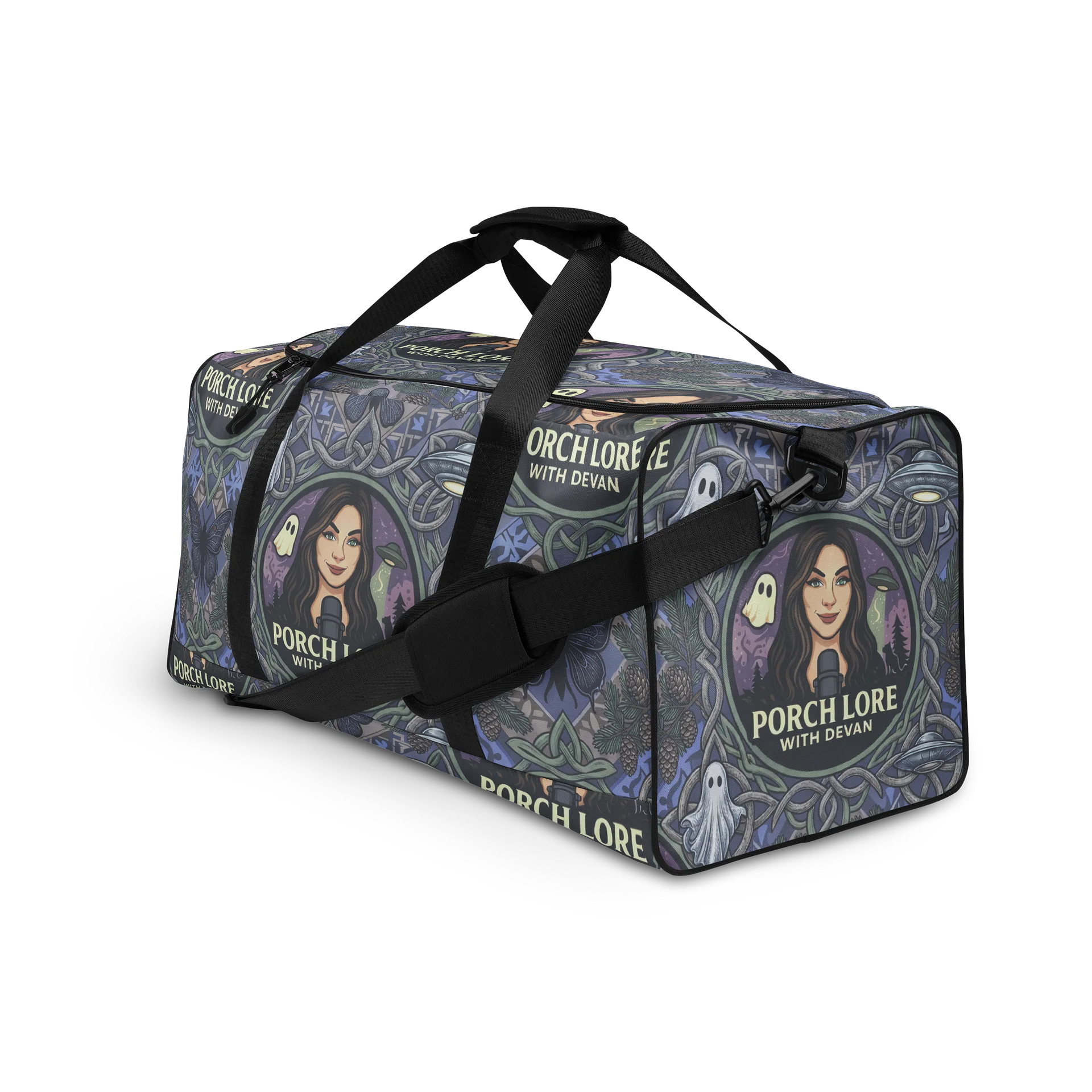 PORCH LORE DEVAN PERIWINKLE MOTH DUFFLE BAG product image (4)