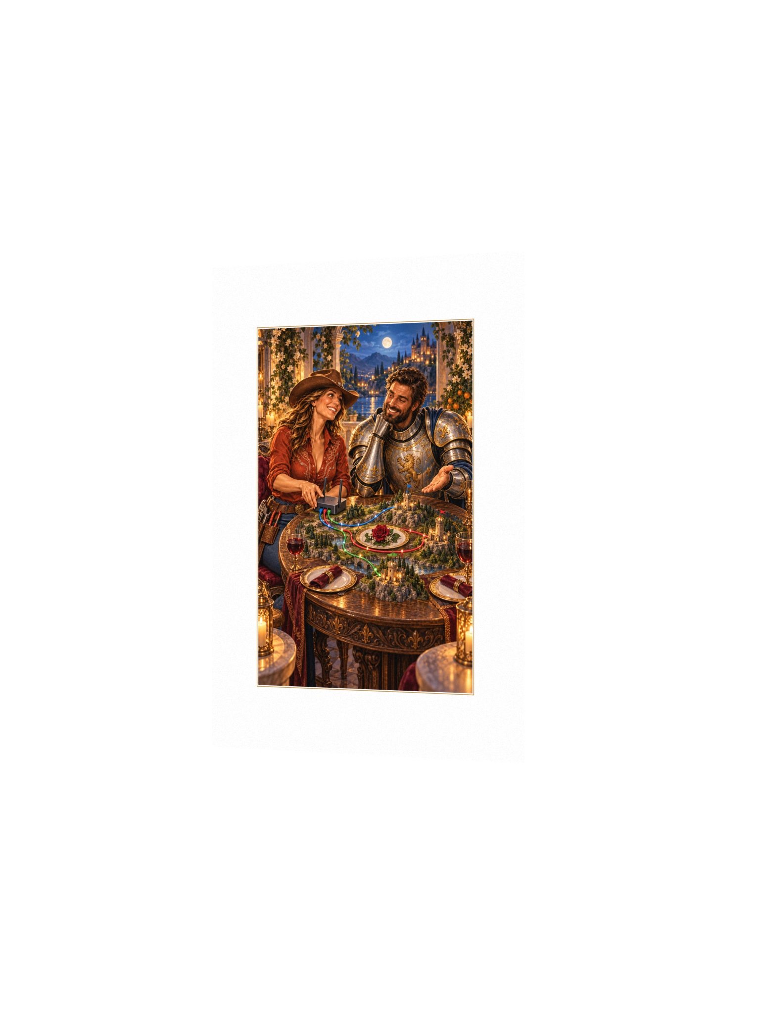 Routing Table Small Art Print product image (2)