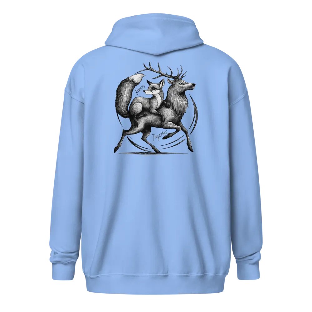 Always Together Iconic Vixen and Stag Back Print Zippy Hoodie product image (28)