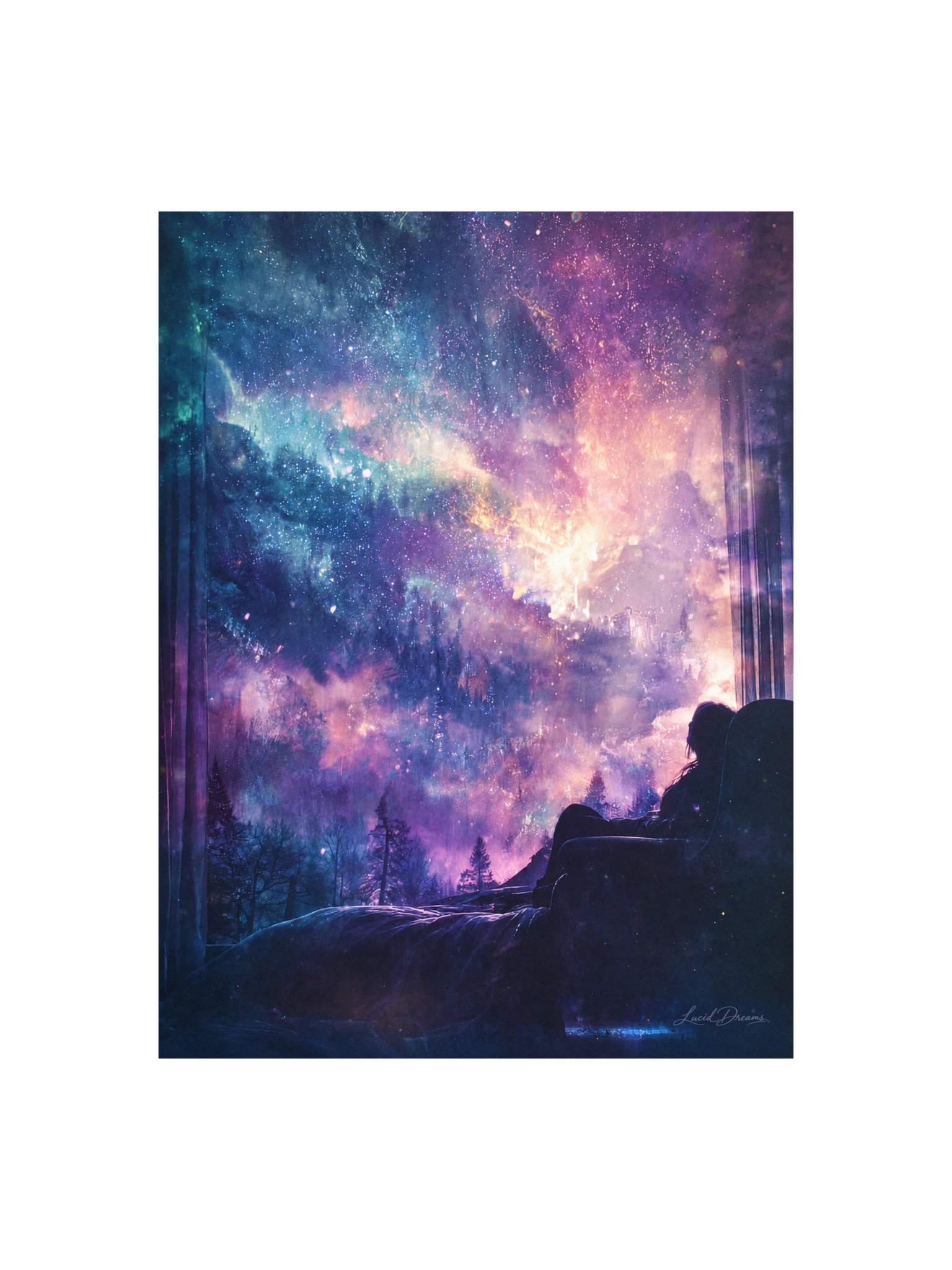 Nebula Window Art Print — Cosmic Window product image (1)