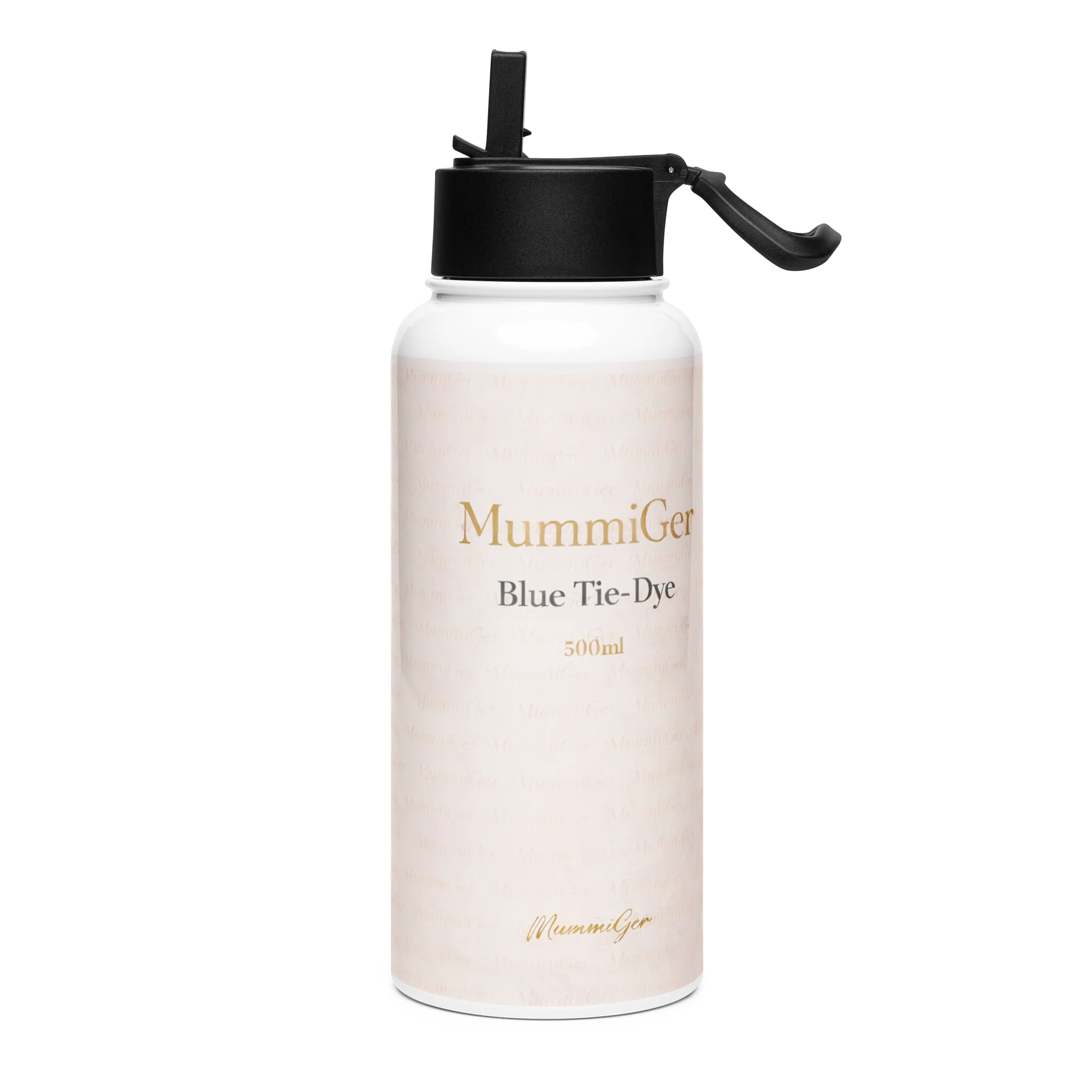 MummiGer Blue Tie-Dye Stainless Steel Water Bottle product image (3)