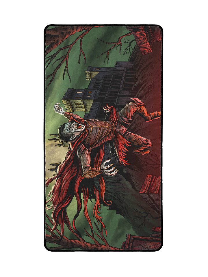 'Flying Vampire' Hand Drawn Playmat by DarkSideTokens! product image (2)