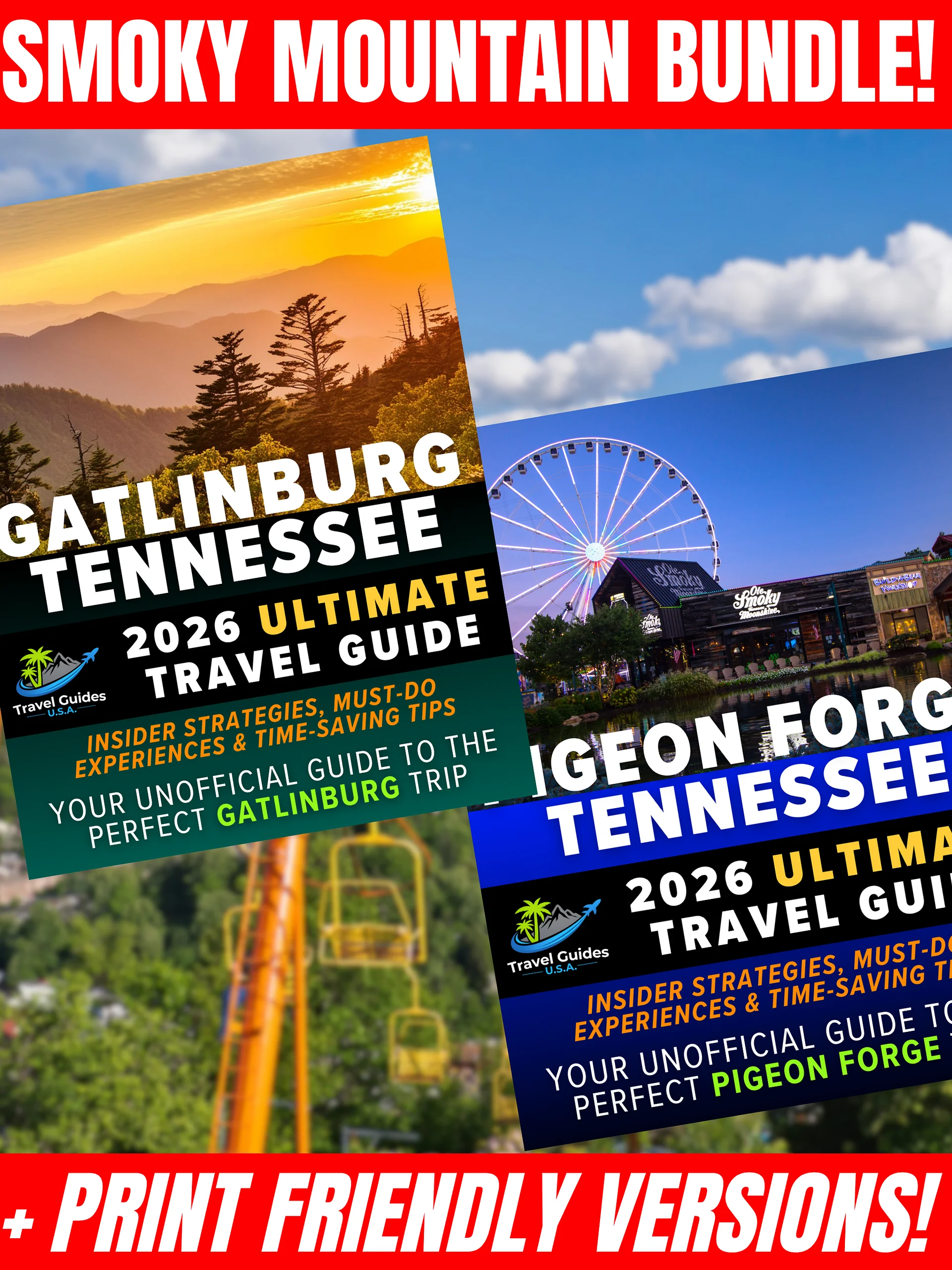 Gatlinburg + Pigeon Forge Travel Guide Bundle 2026 | Digital Guides + Printer-Friendly Versions product image (1)
