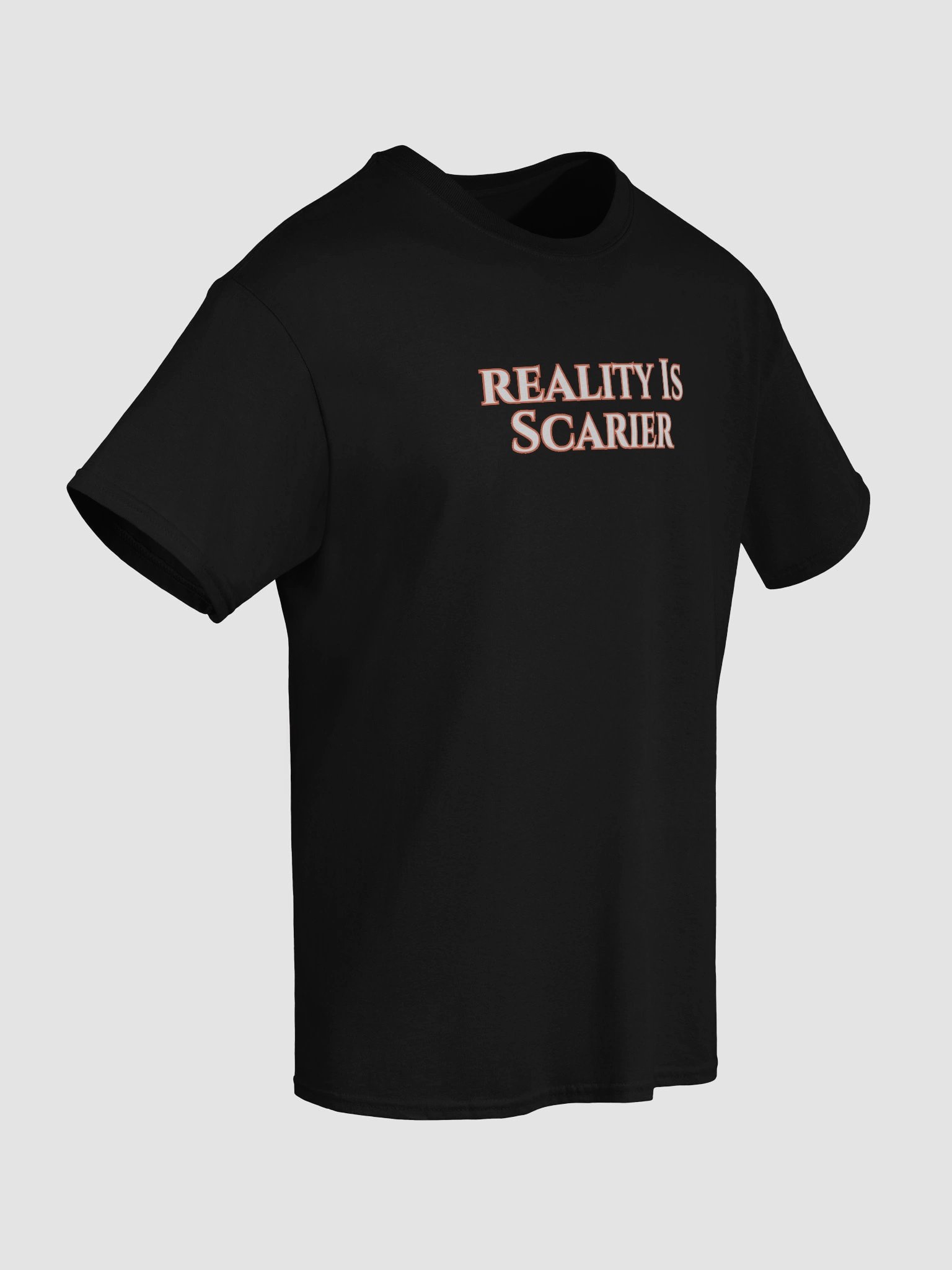REALITY IS SCARIER Halloween Unisex Heavyweight T-Shirt product image (6)
