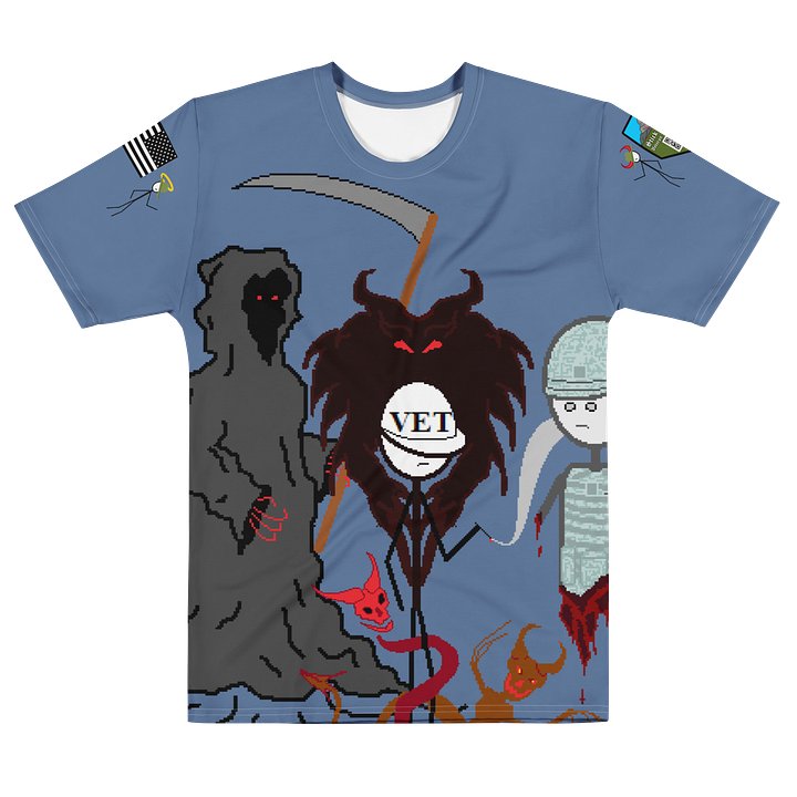 The Demons We Carry Cotton Blue Shirt product image (1)
