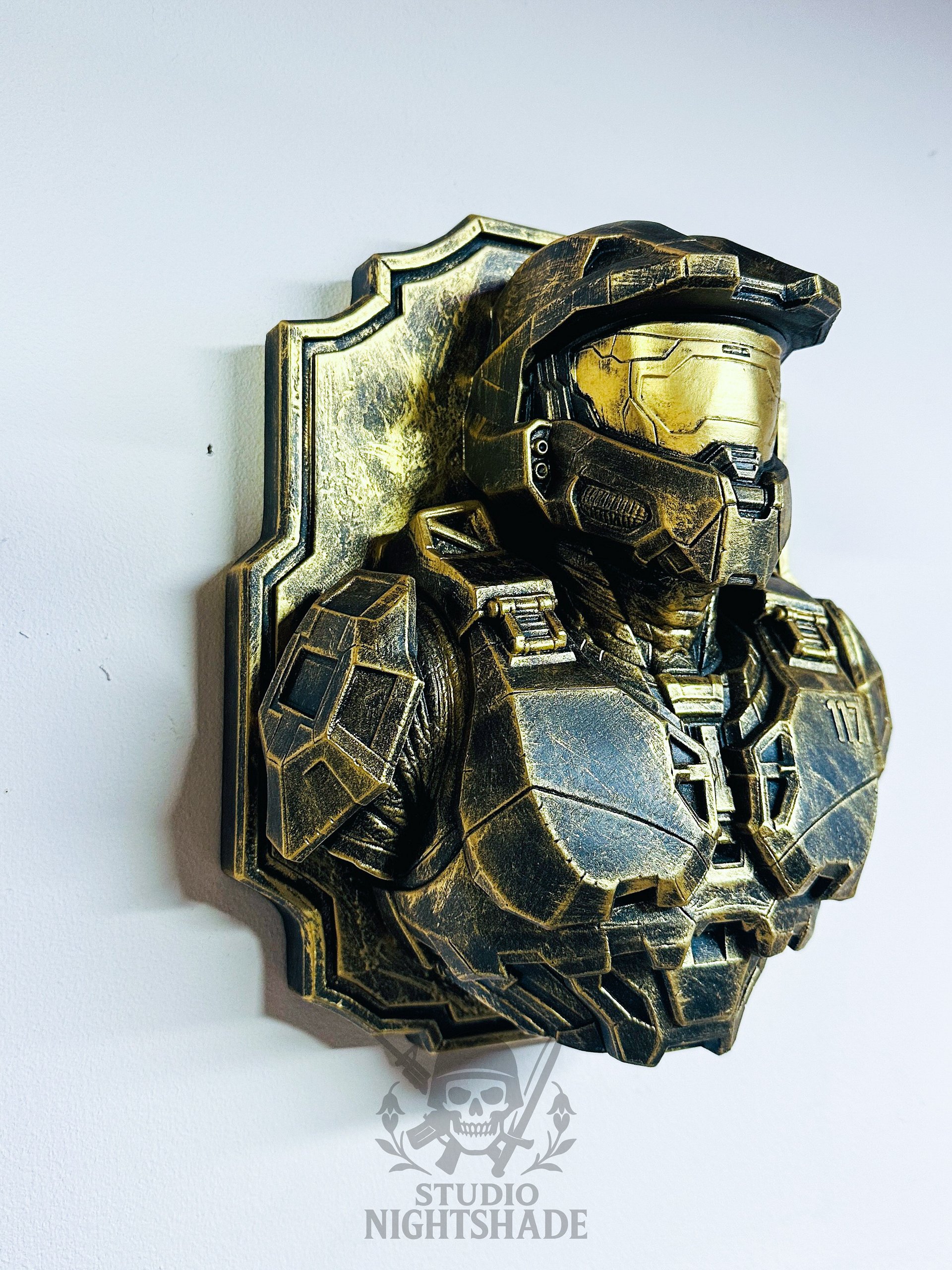Halo Master Chief 117 Wall Plaque Relief Decor Wall product image (2)