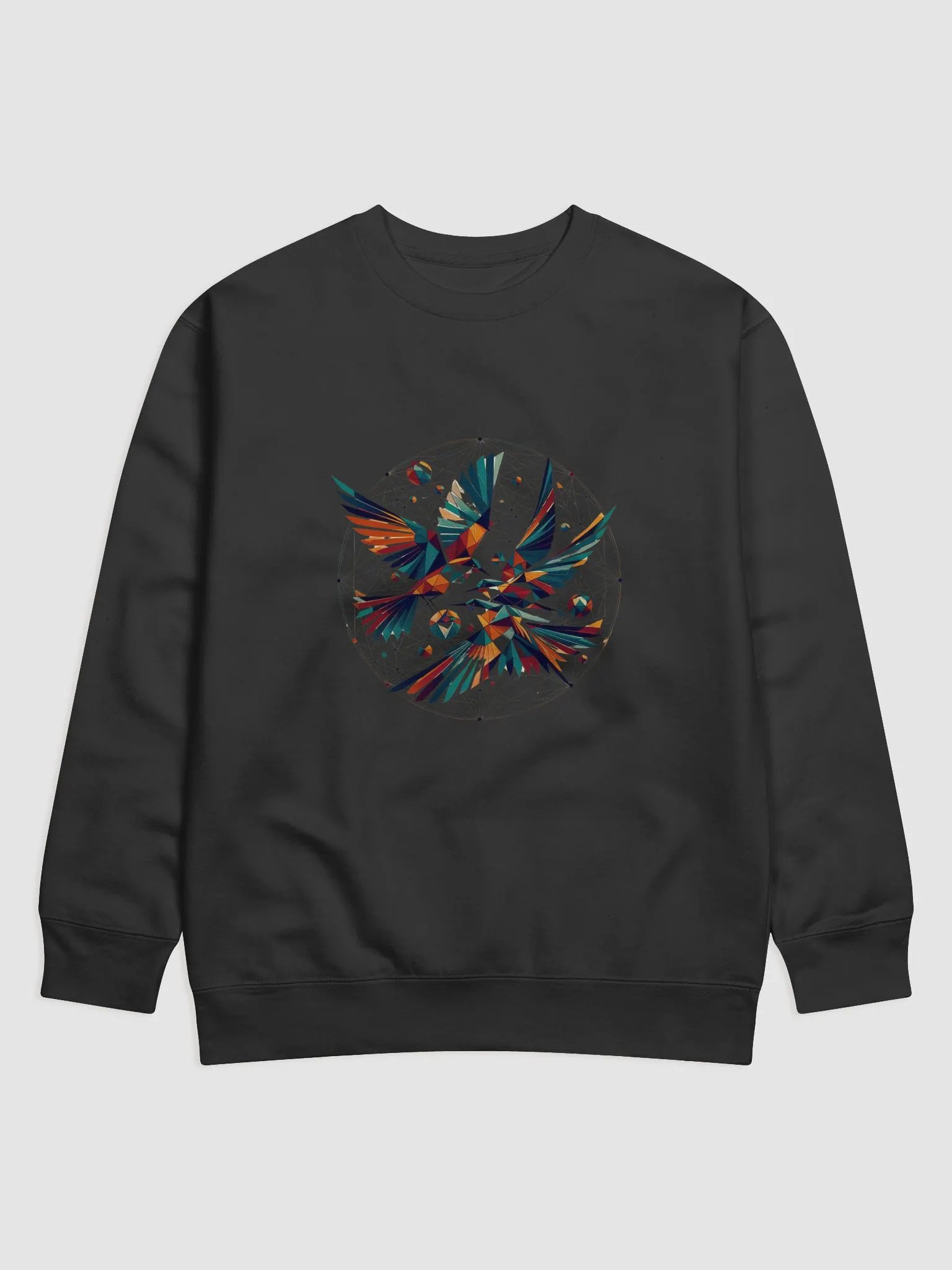 Geometric Avian Harmony Sweatshirt - Geometric Art product image (1)
