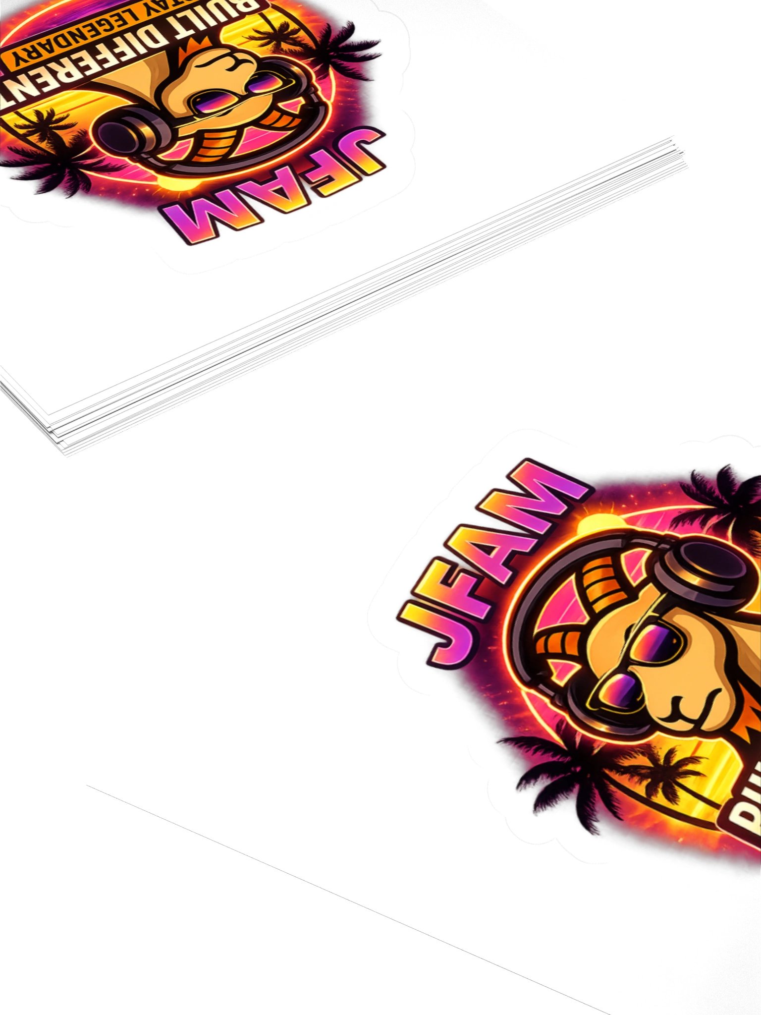 Legendary Goat Sunset Stickers product image (10)