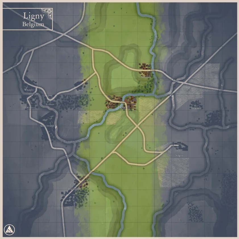 Ligny battle map. product image (2)