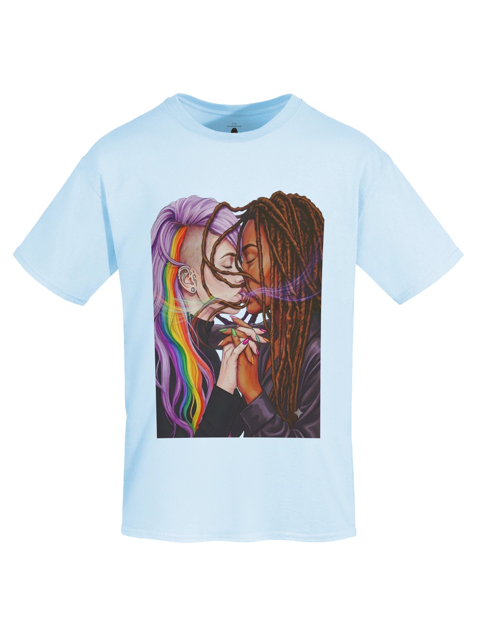Rainbow Kiss Illustration Tee product image (5)