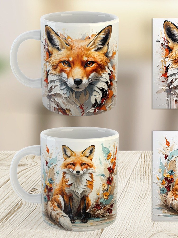Moss and Moonlight Fox Series Mug product image (7)