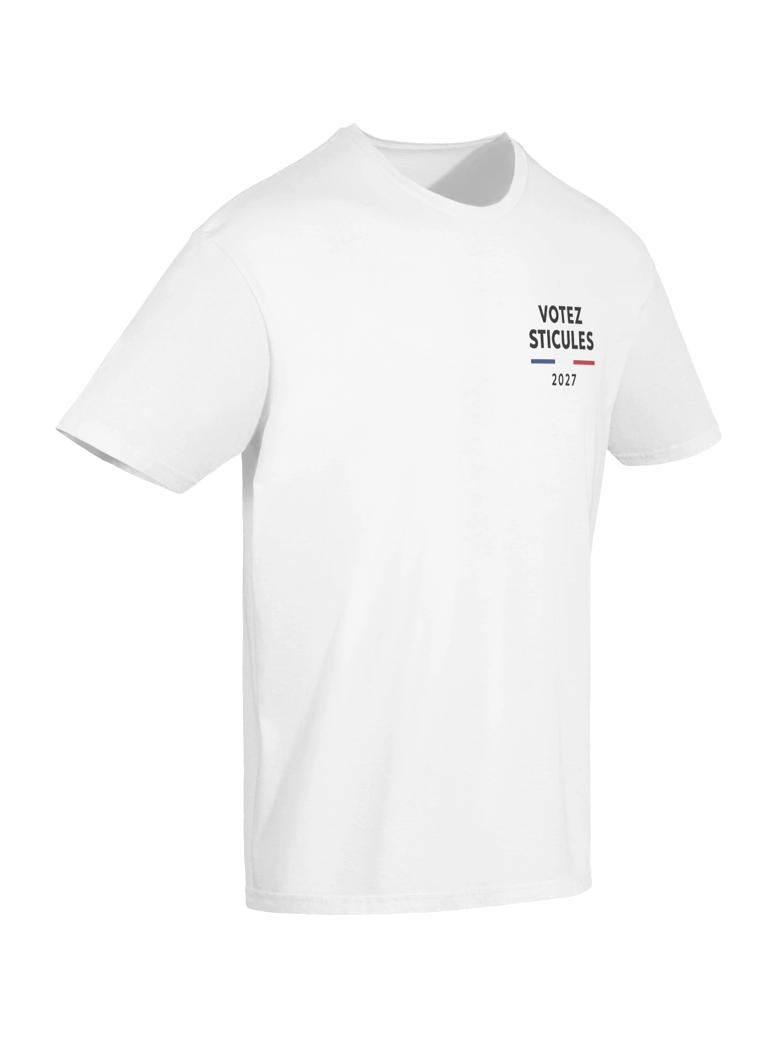 T-shirt "votez sticules 2027" imprimé avant-arrière product image (6)