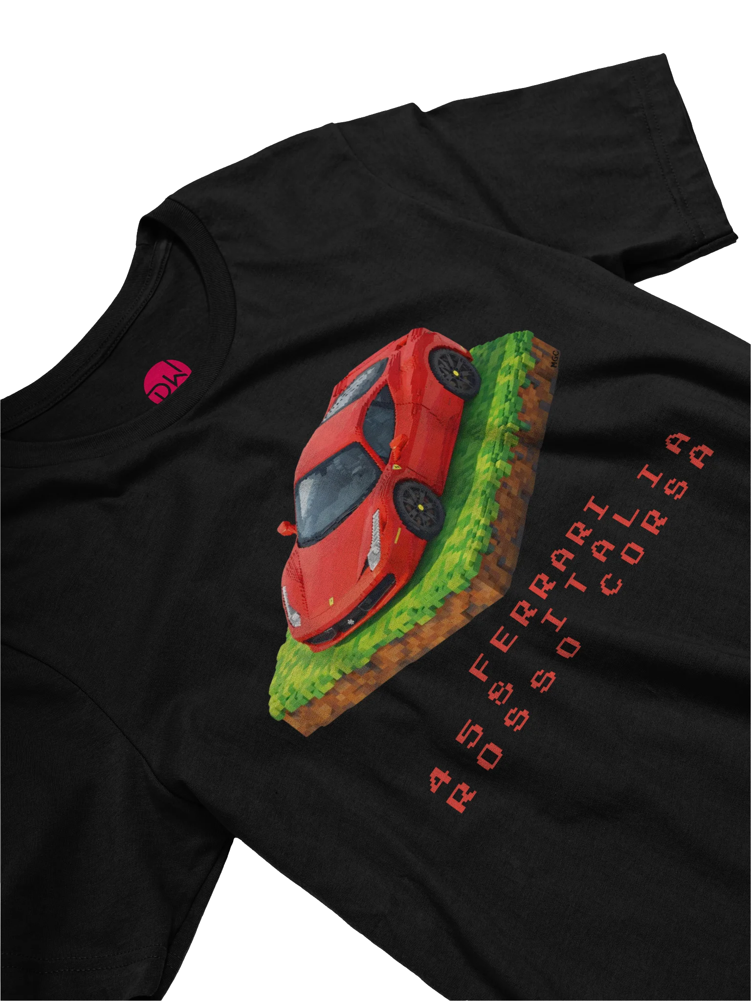 Rosso Corsa Red Ferrari 458 Italia Shirt (Pixel, Retro, Minecraft) product image (26)