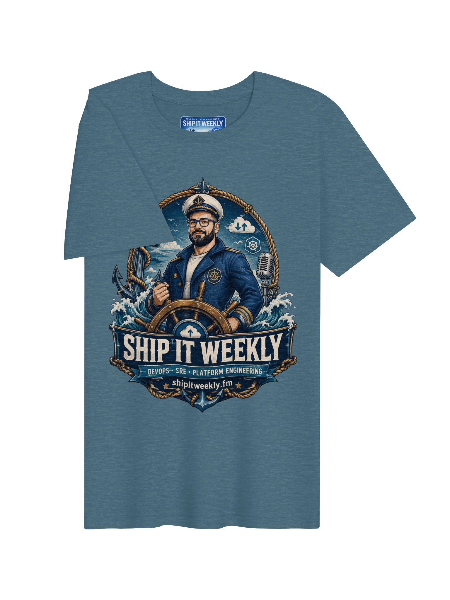 Captain of Prod | Ship It Weekly DevOps Tee product image (3)