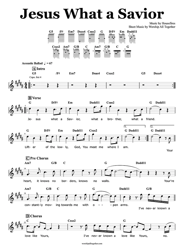 Trust in God (Elevation Worship) – Guitar Chords & Sheet Music | Worship Tutorial product image (1)