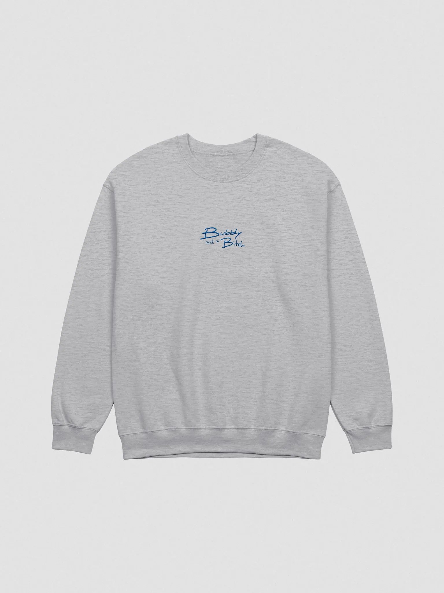 Bubbly and a B*tch embroidered crewneck (royal) product image (5)