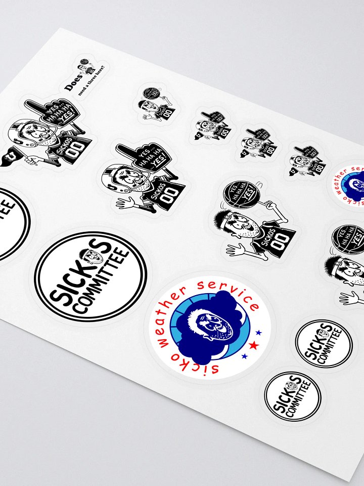 Sickos Extravaganza Sticker Sheet - 16 Stickers product image (2)