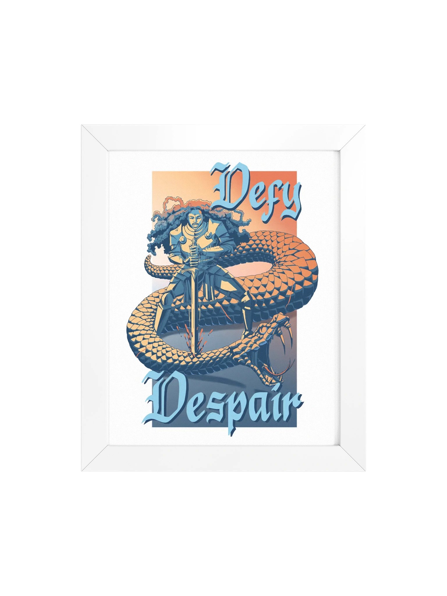DEFY DESPAIR framed poster (full color) product image (19)
