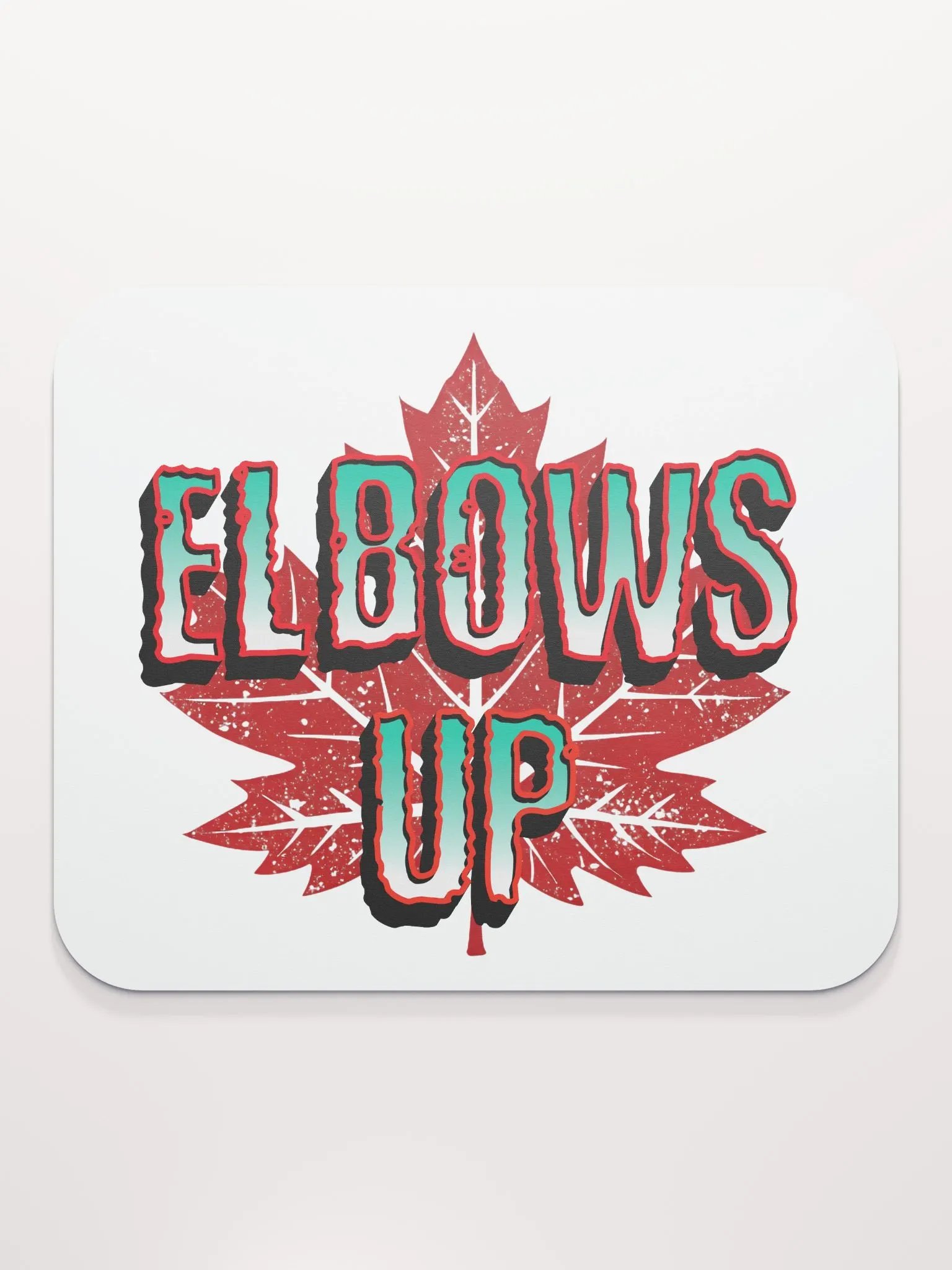 Elbows Up Maple Leaf Mouse Pad product image (1)