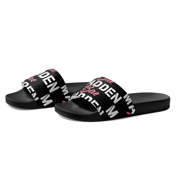 MaddenBae Womens Signature Slides Black product image (2)