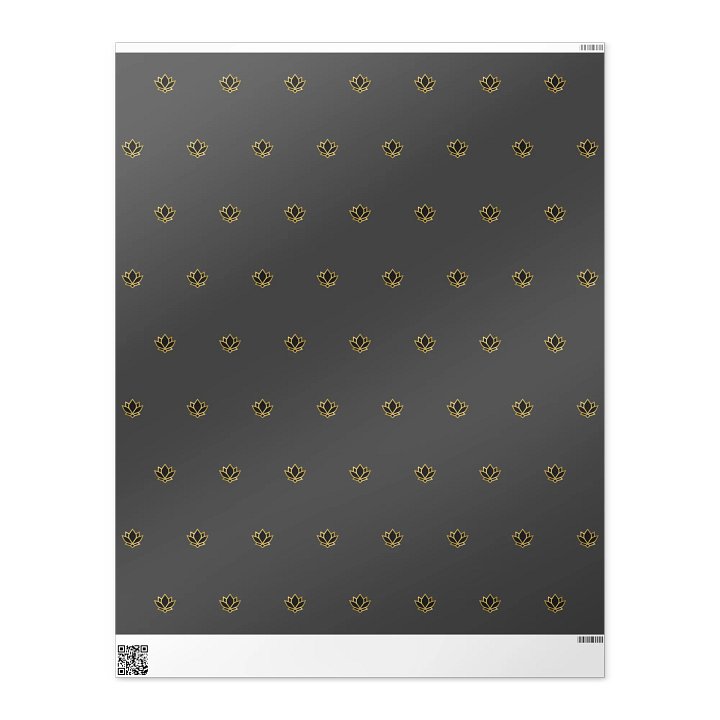 Premium Lotus Bloom Wrapping Paper product image (2)
