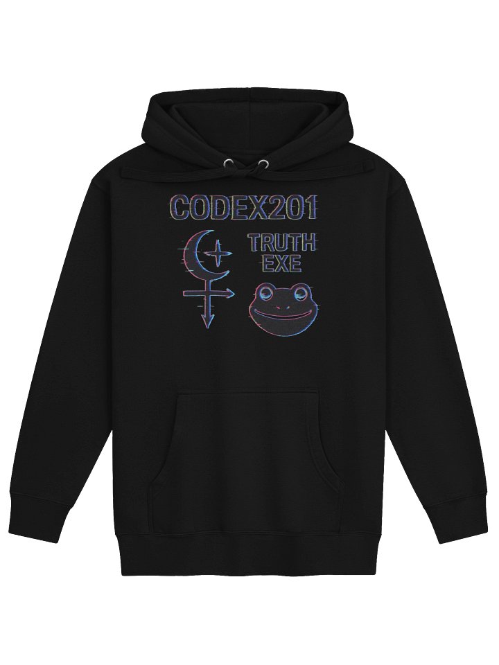 CODEX201 TRUTH EXE Neon Glitch Hoodie product image (1)