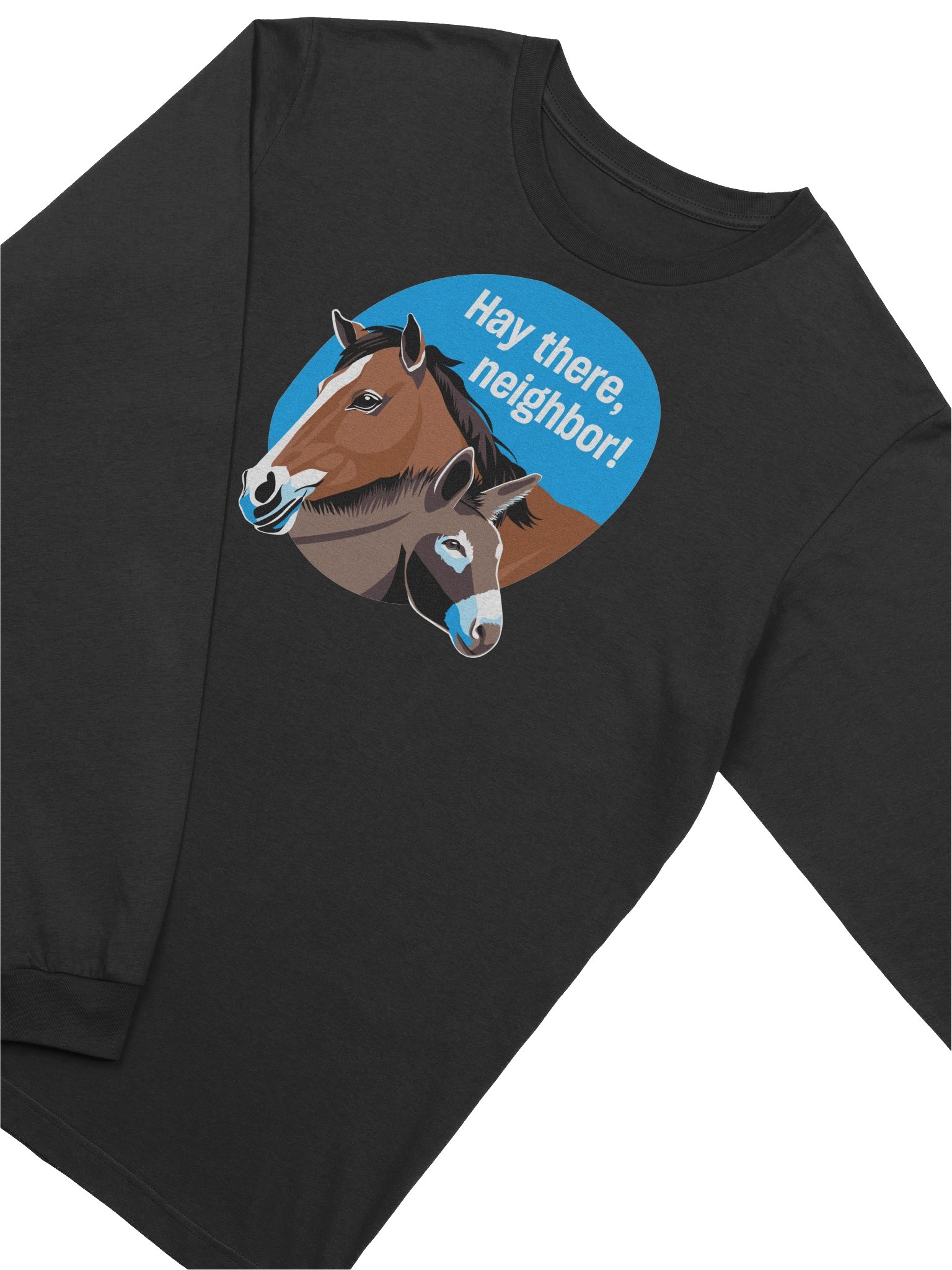 Hay there, neighbor - Long sleeve tee product image (3)
