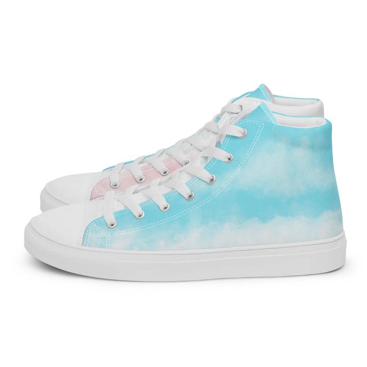 Woman's High-Top Sneakers (Cloudy Skies) product image (1)