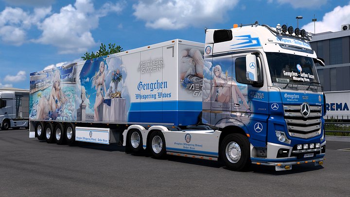 [ETS2] Gengchen [Whispering Waves] - Aether Gazer [Combo Skin] product image (1)
