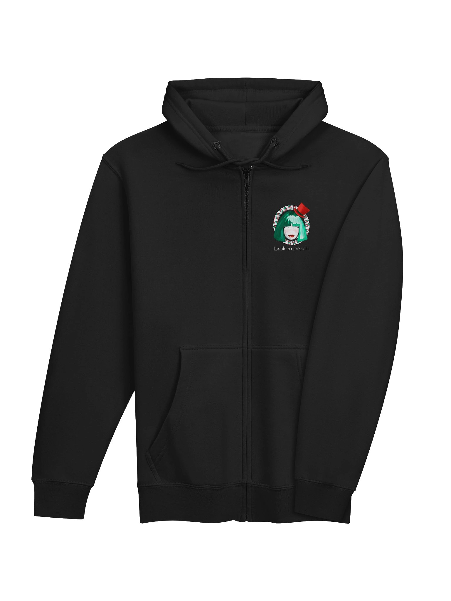 Broken Peach – Unisex Christmas Special Edition Zip Hoodie product image (4)