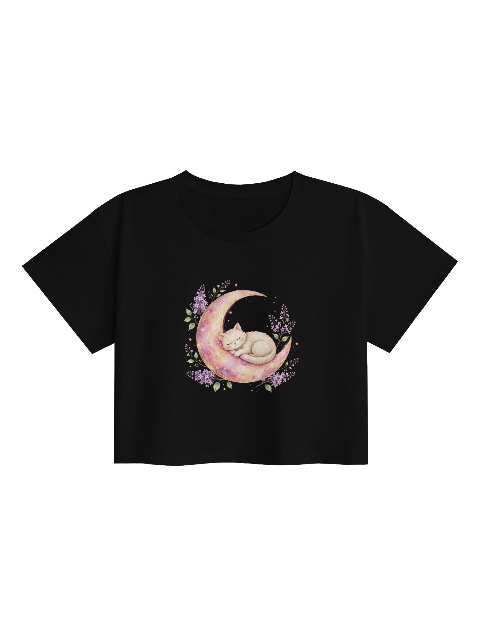 Moon Cat Women's Premium Crop Top product image (1)