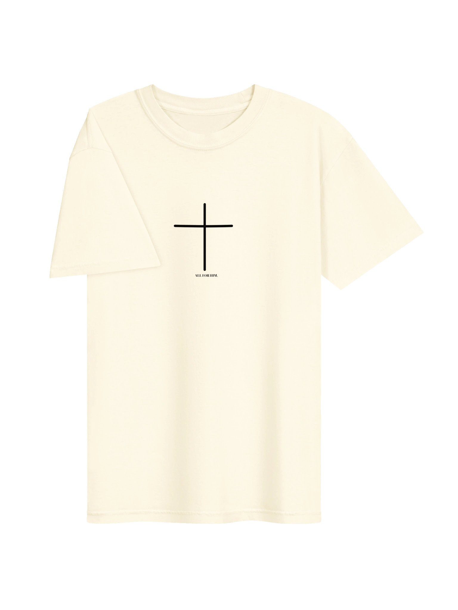 All for Him Basic Off-White Tee product image (3)