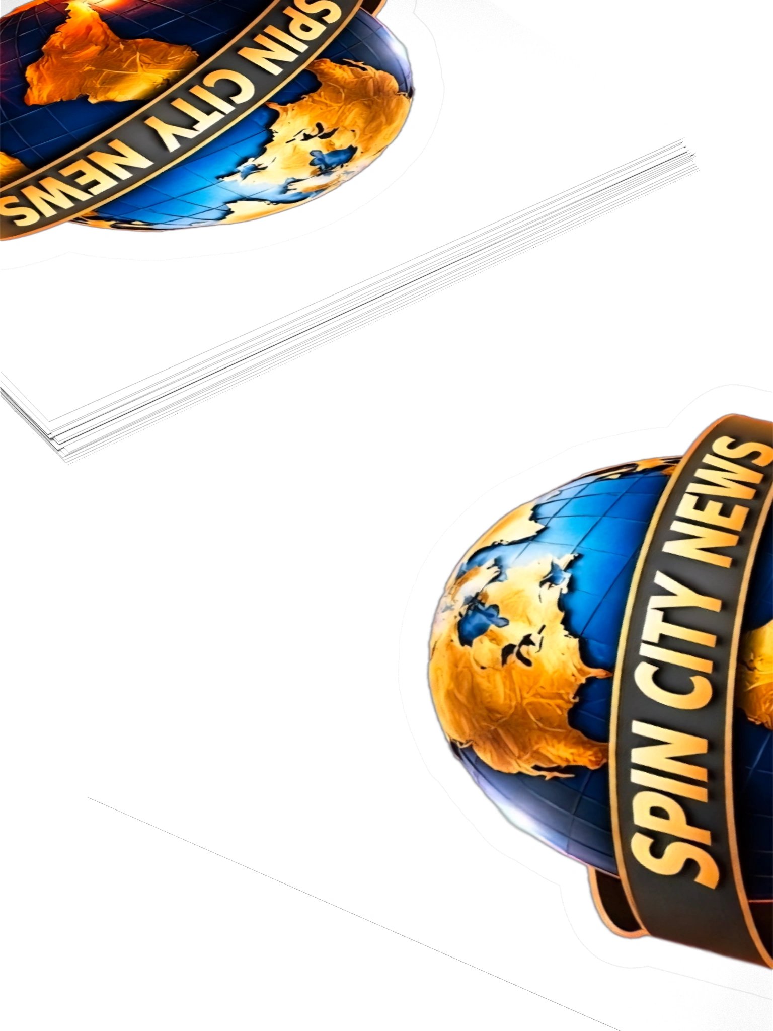 Spin City News Globe Sticker product image (16)