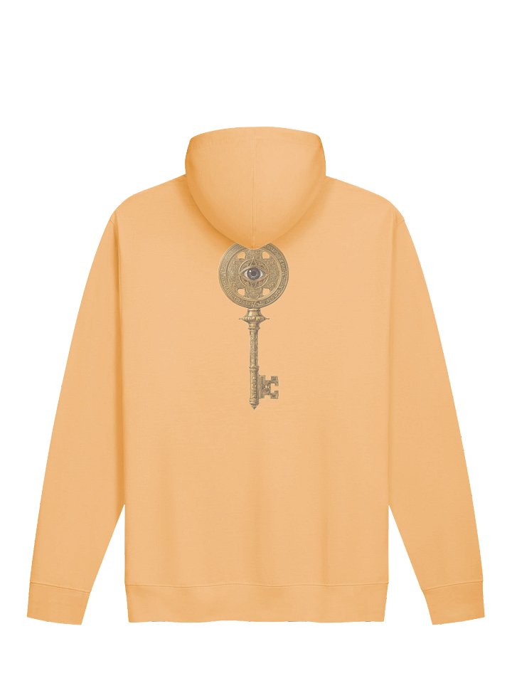 The Gatekeeper’s Key – Peach Horizon Edition (Front & Back Print) | Unisex Midweight Hoodie product image (2)