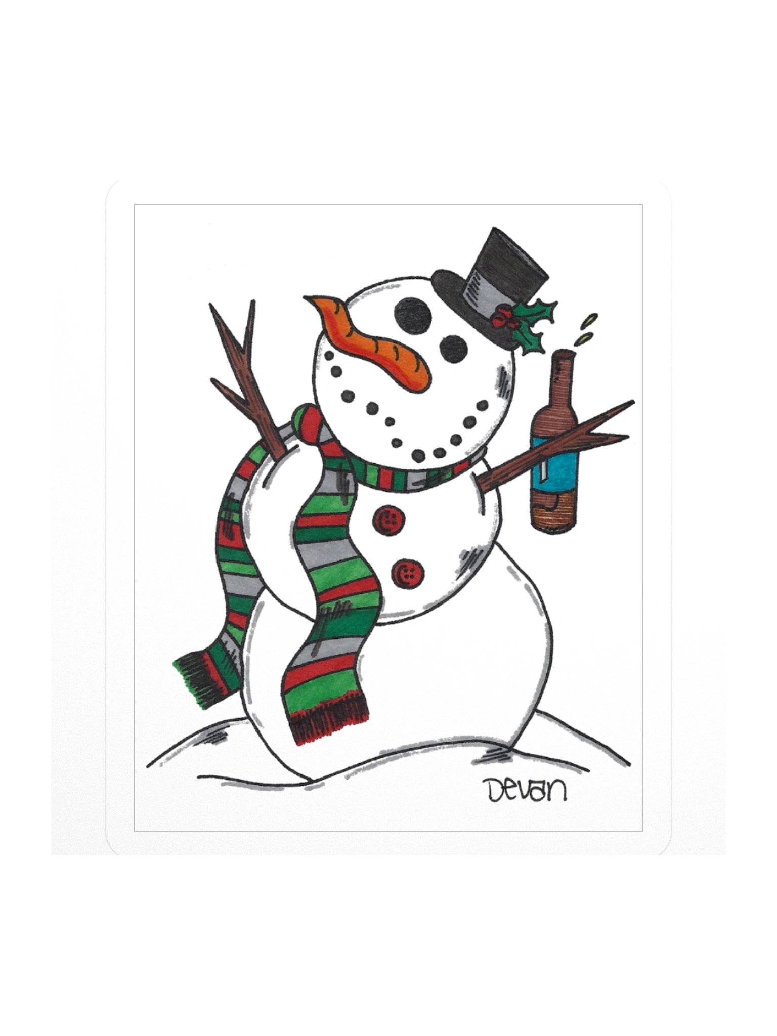 Snow Peeps: Boozey Sticker product image (1)
