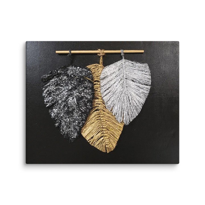 Boho Macramé Leaf Wall Canvas product image (4)