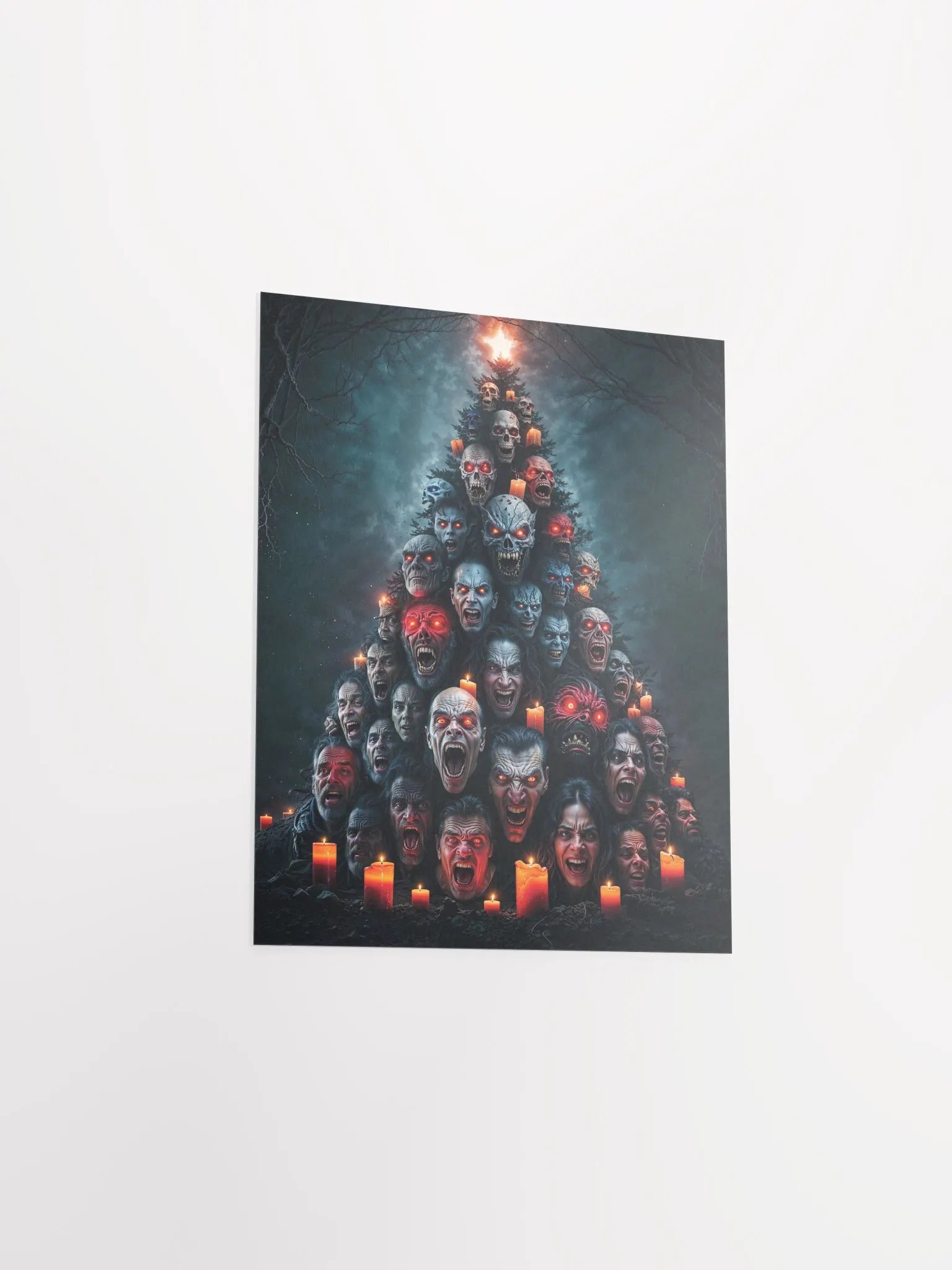 Monstrous Faces Christmas Tree Poster product image (19)